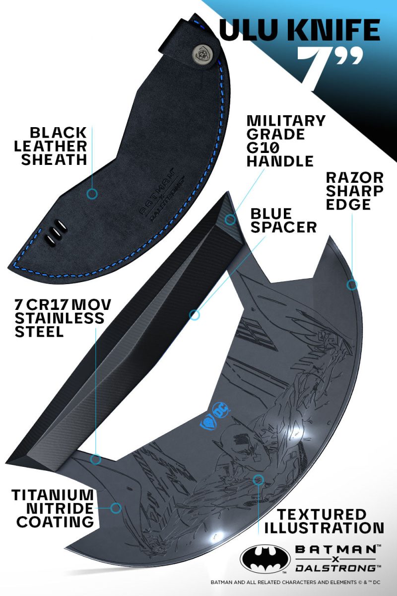 Batman Series 7in Ulu Knife Listing Image 7