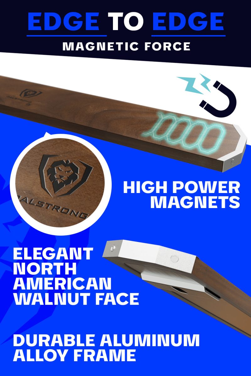 DS Magnetic Knife Walnut wood Bar LISTING 2