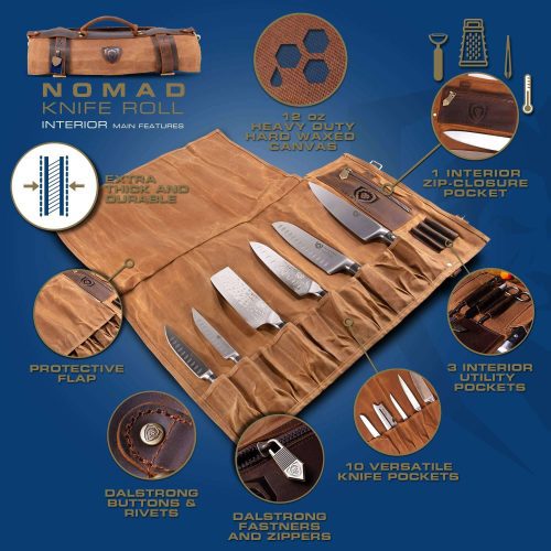 Nomad brown knife roll listing image 1