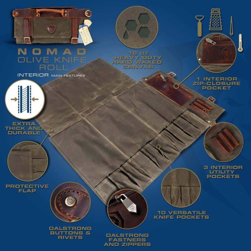 OLIVE NOMAD Knife Roll image listing 1