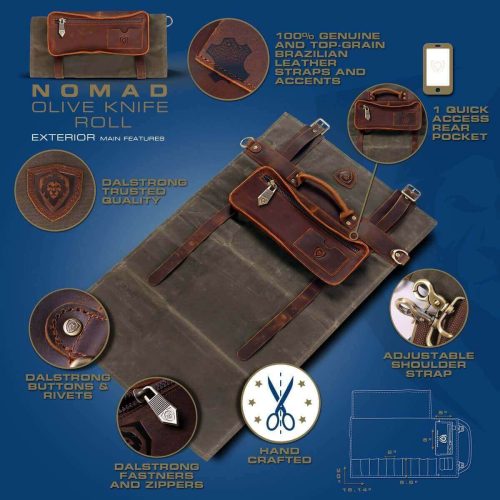 OLIVE NOMAD Knife Roll image listing 2