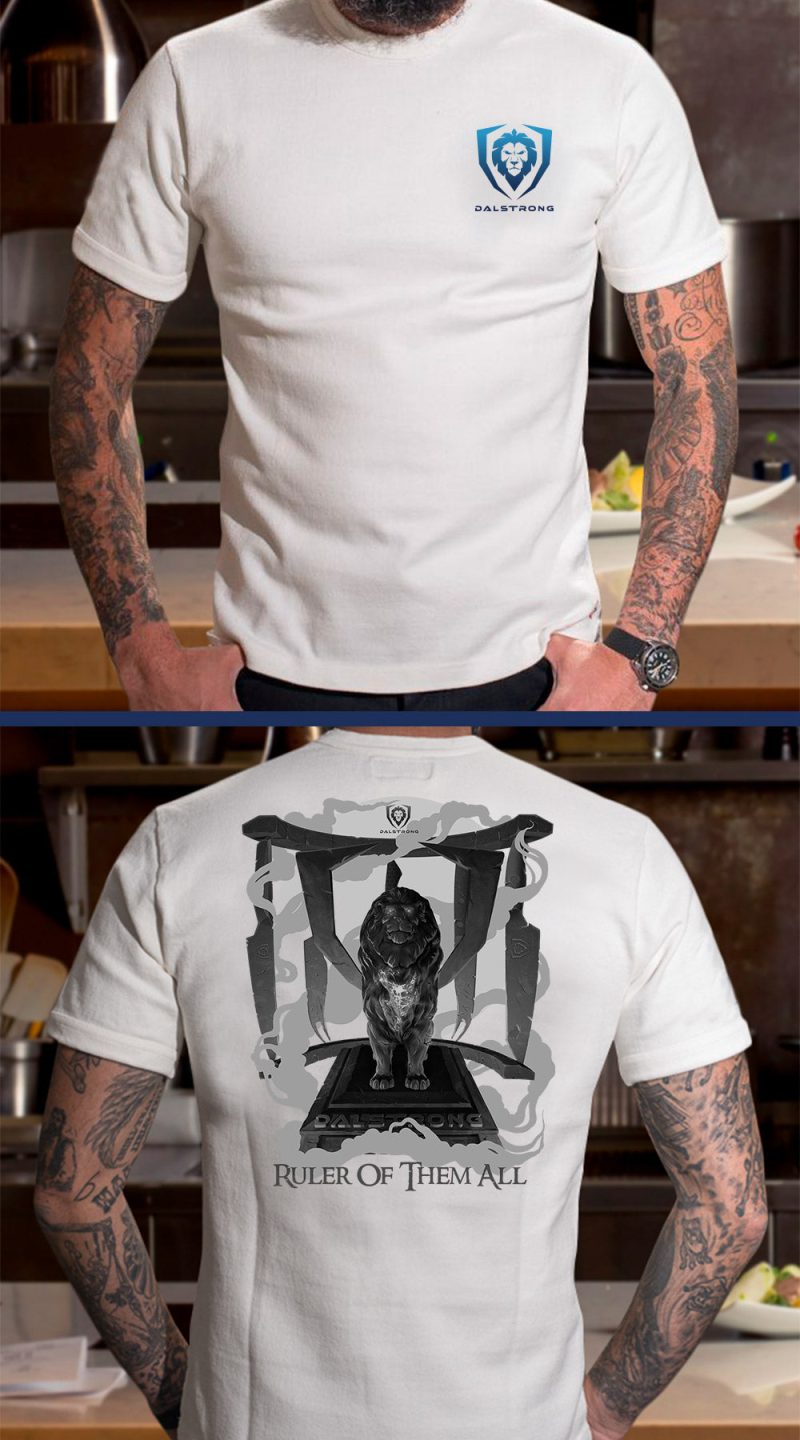 RulerOfThemAll MAN TATTOO WHITE T Shirt Front