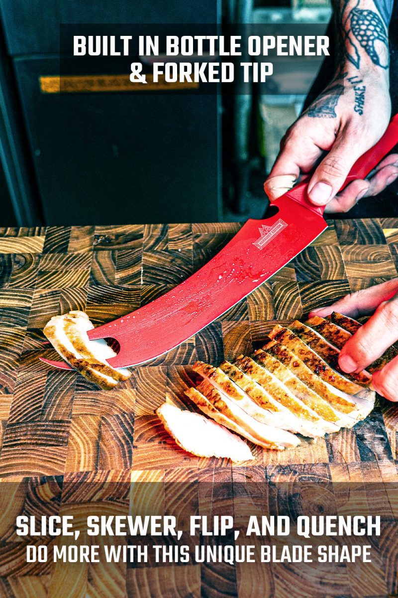 SBS 9in Pitmaster RED Knife 03