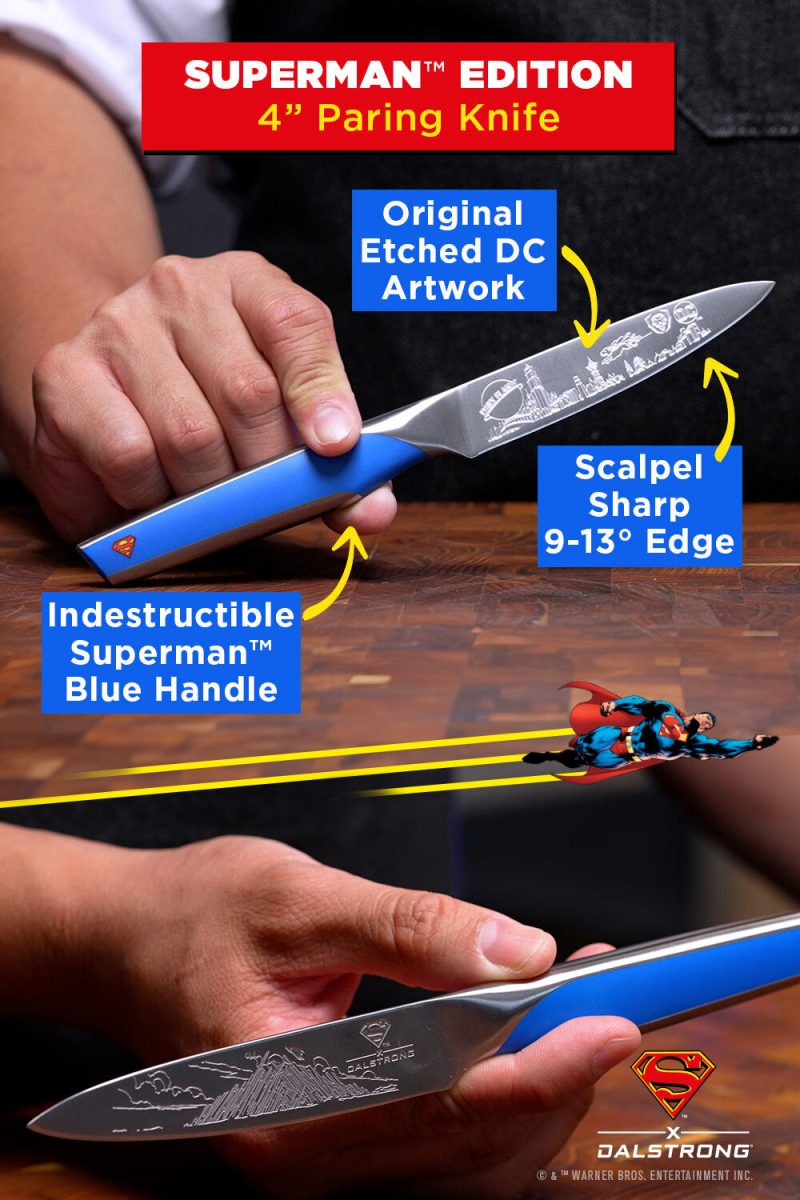 Superman Call Out Paring Knife