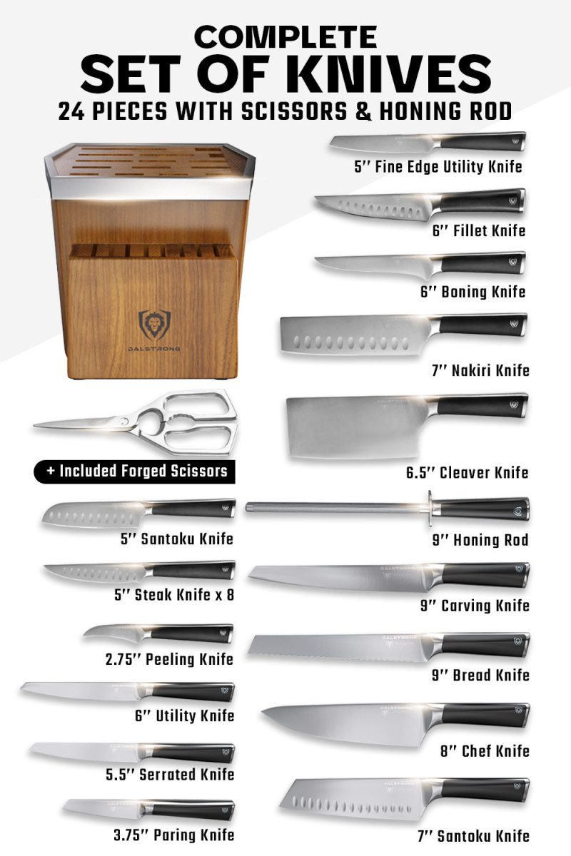 VQS 24pc Block Set Knife 03