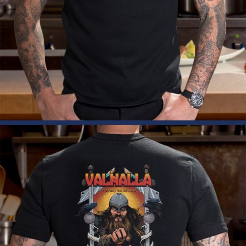 Valhala MAN TATTOO BLACK T Shirt Front