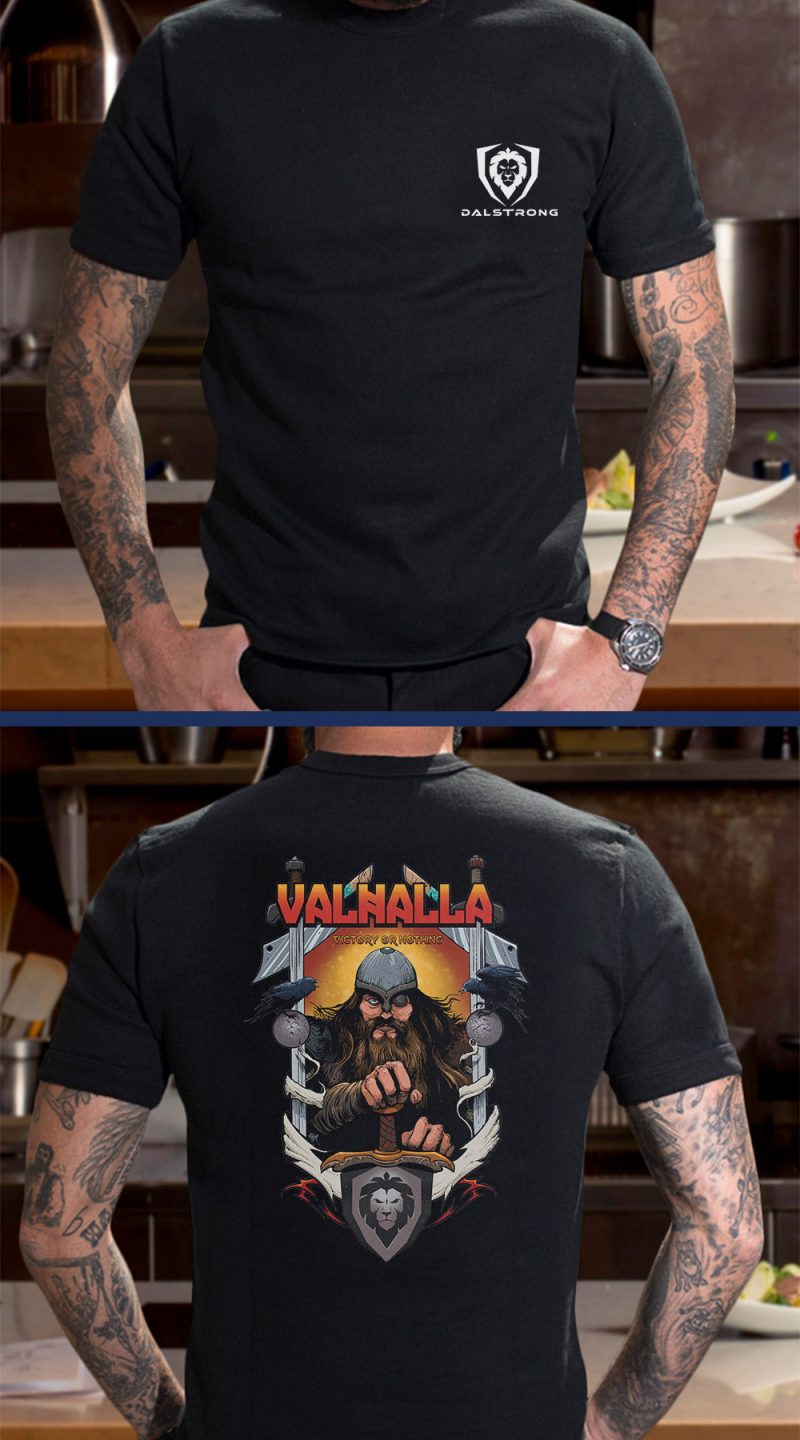 Valhala MAN TATTOO BLACK T Shirt Front