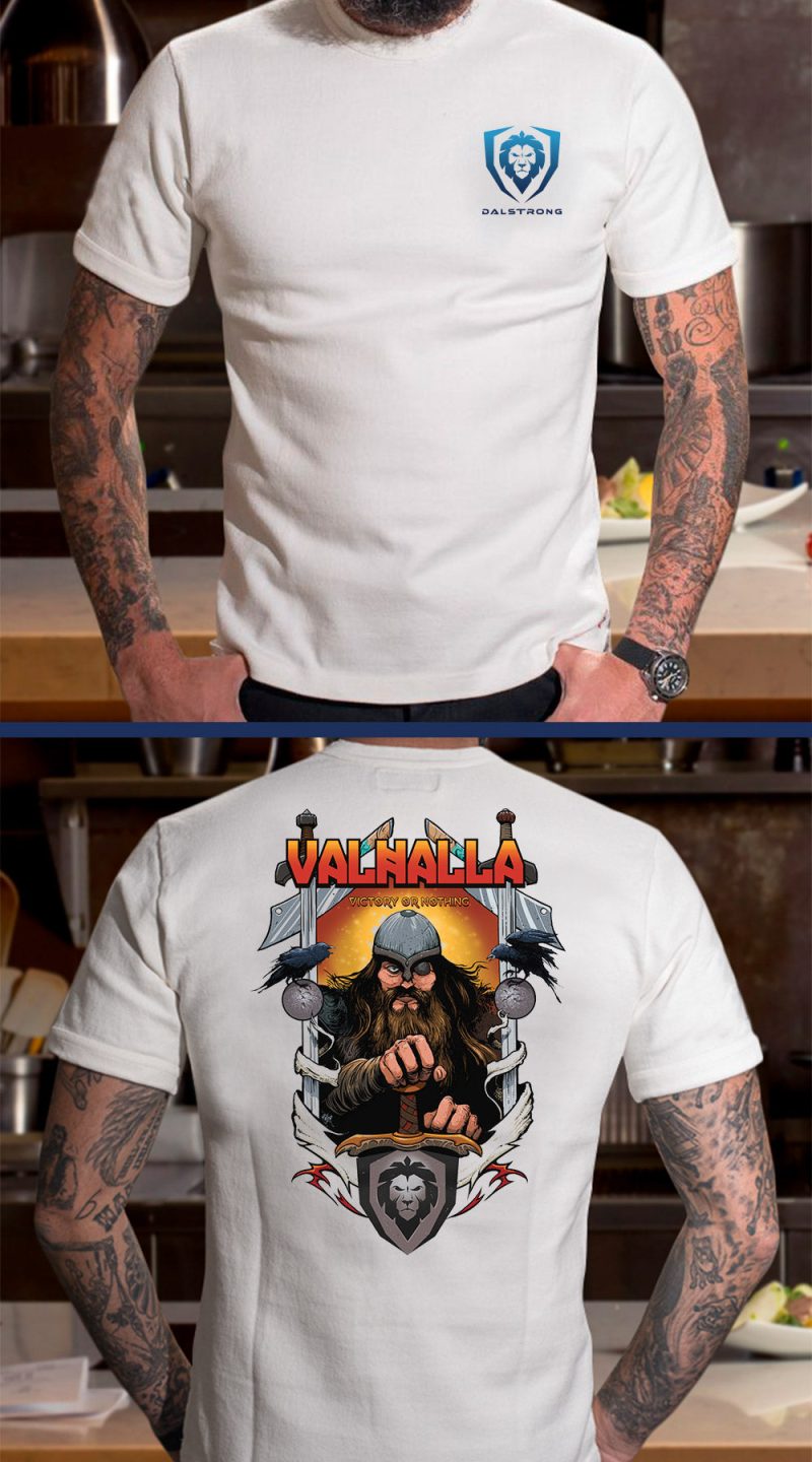 Valhala MAN TATTOO WHITE T Shirt Front